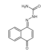 [1,4]naphthoquinone monosemicarbazone Structure
