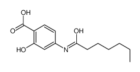 4-(heptanoylamino)-2-hydroxybenzoic acid结构式