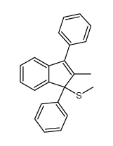 methyl(2-methyl-1,3-diphenyl-1H-inden-1-yl)sulfane结构式