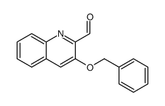 3-phenylmethoxyquinoline-2-carbaldehyde结构式