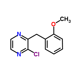 2-Chloro-3-(2-methoxybenzyl)pyrazine Structure