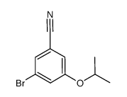 3-Bromo-5-(1-methylethoxy)-benzonitrile结构式