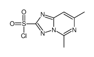 5,7-dimethyl-[1,2,4]triazolo[1,5-c]pyrimidine-2-sulfonyl chloride结构式