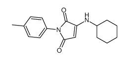 3-(cyclohexylamino)-1-(4-methylphenyl)pyrrole-2,5-dione Structure
