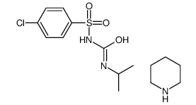 1-(4-chlorophenyl)sulfonyl-3-propan-2-ylurea,piperidine Structure