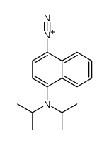 4-[di(propan-2-yl)amino]naphthalene-1-diazonium结构式