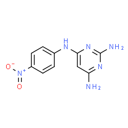 2,4-diamino-6-p-nitroanilinopyrimidine structure