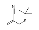2-(tert-butylsulfanylmethyl)prop-2-enenitrile结构式
