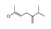 5-chloro-2-isopropyl-hexa-1,4-diene Structure