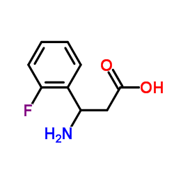 3-Amino-3-(2-fluorophenyl)propanoic acid Structure