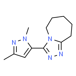 3-(1,3-Dimethyl-1H-pyrazol-5-yl)-6,7,8,9-tetrahydro-5H-[1,2,4]triazolo[4,3-a]azepine structure