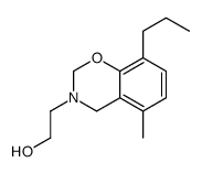 3-(hydroxyethyl)-5-methyl-8-(2-methylethyl)-3,4-dihydro-2H-1,3-benzoxazine结构式