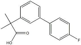 2-(4'-Fluoro-[1,1'-biphenyl]-3-yl)-2-methylpropanoic acid结构式