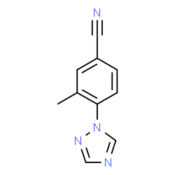 3-Methyl-4-(1H-1,2,4-triazol-1-yl)benzonitrile结构式