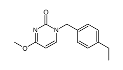 1-[(4-ethylphenyl)methyl]-4-methoxypyrimidin-2-one Structure