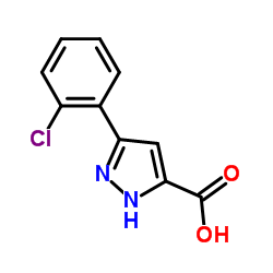 5-(2-Chlorophenyl)-3-pyrazolecarboxylic Acid Structure