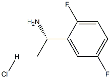 (S)-1-(2,5-Difluorophenyl)ethanaMine hydrochloride结构式