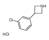 3-(3-chlorophenyl)azetidine,hydrochloride Structure