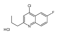 4-Chloro-6-fluoro-2-propylquinoline hydrochloride结构式