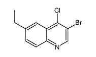 3-bromo-4-chloro-6-ethylquinoline structure
