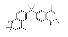 2,2,4-trimethyl-6-[2-(2,2,4-trimethyl-1H-quinolin-6-yl)propan-2-yl]-1H-quinoline Structure