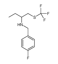 N-(4-Fluorobenzyl)-1-[(trifluoromethyl)sulfanyl]-2-butanamine Structure