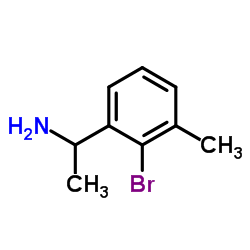 1-(2-Bromo-3-methylphenyl)ethanamine Structure