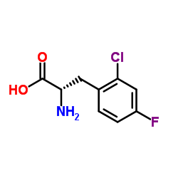 2-Chloro-4-fluoro-L-phenylalanine结构式