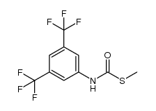 S-methyl 3,5-bis(trifluoromethyl)phenylcarbamothioate结构式