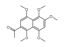 2-acetyl-1,4,5,6,8-pentamethoxynaphthalene结构式