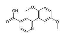 2-(2,5-dimethoxyphenyl)pyridine-4-carboxylic acid结构式