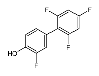 2-fluoro-4-(2,4,6-trifluorophenyl)phenol结构式