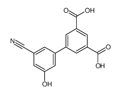 5-(3-cyano-5-hydroxyphenyl)benzene-1,3-dicarboxylic acid结构式