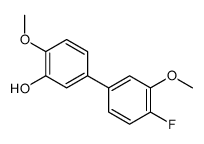 5-(4-fluoro-3-methoxyphenyl)-2-methoxyphenol结构式