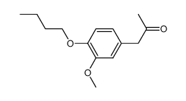 (4-butoxy-3-methoxy-phenyl)-acetone结构式