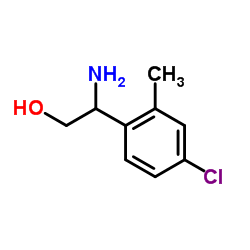 2-Amino-2-(4-chloro-2-methylphenyl)ethanol结构式