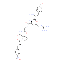 tyrosyl-arginyl-glycyl-4-nitrophenylalanyl-prolinamide Structure