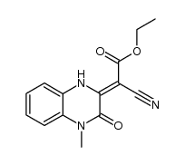 cyano-2 (methyl-1' oxo-2' quinoxalinyl-3')-2 acetate d'ethyle Structure