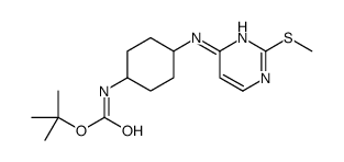 tert-butyl N-[4-[(2-methylsulfanylpyrimidin-4-yl)amino]cyclohexyl]carbamate Structure