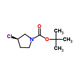 (R)-1-BOC--3-氯吡咯烷结构式