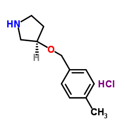 (R)-3-(4-Methyl-benzyloxy)-pyrrolidine hydrochloride结构式