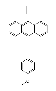 9-ethynyl-10-((4-methoxyphenyl)ethynyl)anthracene结构式