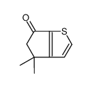 4,4-Dimethyl-4,5-dihydro-6H-cyclopenta[b]thiophen-6-one Structure