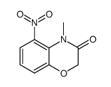 3,4-Dihydro-4-methyl-5-nitro-2H-1,4-benzoxazin-3-one Structure