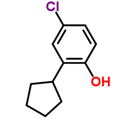 4-Chloro-2-cyclopentylphenol Structure