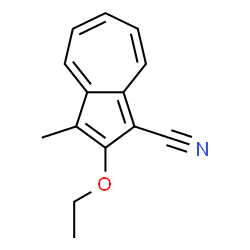 1-Azulenecarbonitrile,2-ethoxy-3-methyl-(9CI)结构式