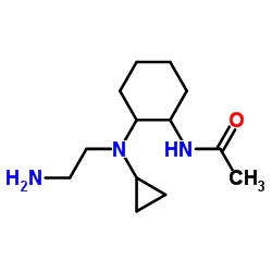 N-{2-[(2-Aminoethyl)(cyclopropyl)amino]cyclohexyl}acetamide结构式