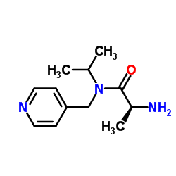 N-Isopropyl-N-(4-pyridinylmethyl)-L-alaninamide结构式