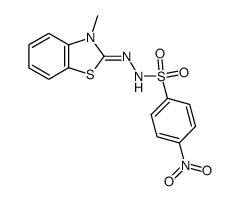 3-methyl-3H-benzothiazol-2-one (4-nitro-benzenesulfonyl)-hydrazone结构式