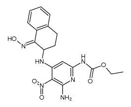 ethyl (6-amino-4-((1-(hydroxyimino)-1,2,3,4-tetrahydronaphthalen-2-yl)amino)-5-nitropyridin-2-yl)carbamate Structure